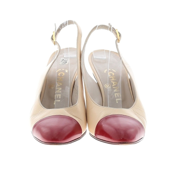Vtg Chanel Capretto Slingbacks - Picture 3 of 9